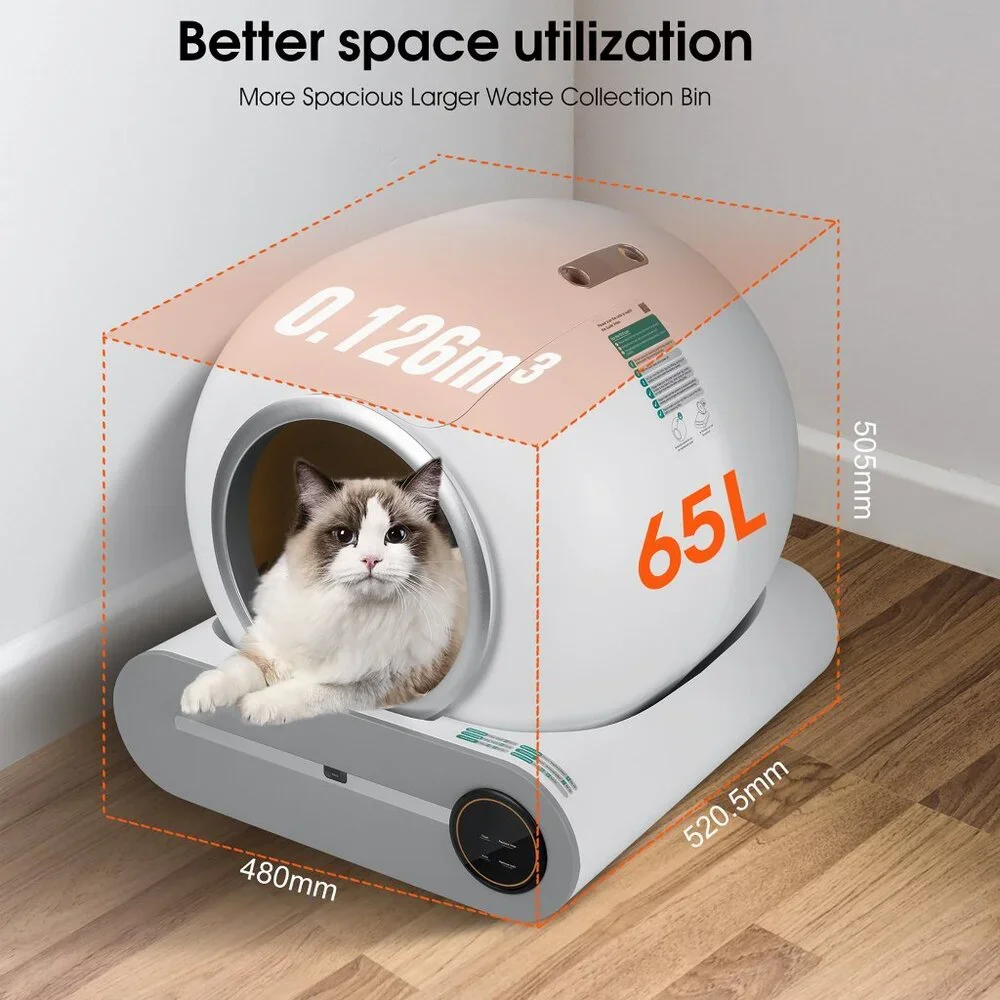 PureCycle Pro Self-Cleaning Litter Box System With Phone Controls For Cats